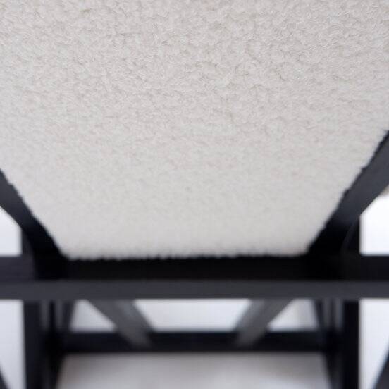 "Contrast" Armchair by Pascal Mourgue 1982 - Faux Sheepskin upholstery
