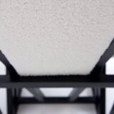 "Contrast" Armchair by Pascal Mourgue 1982 - Faux Sheepskin upholstery