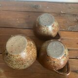 3 stoneware bowls