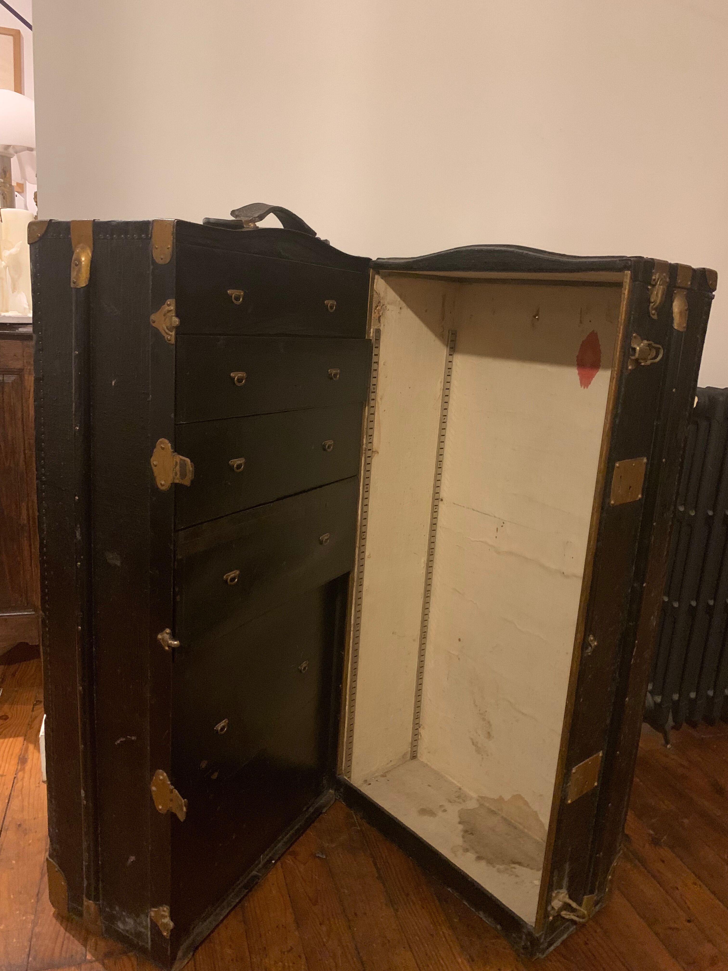 Vintage black trunk