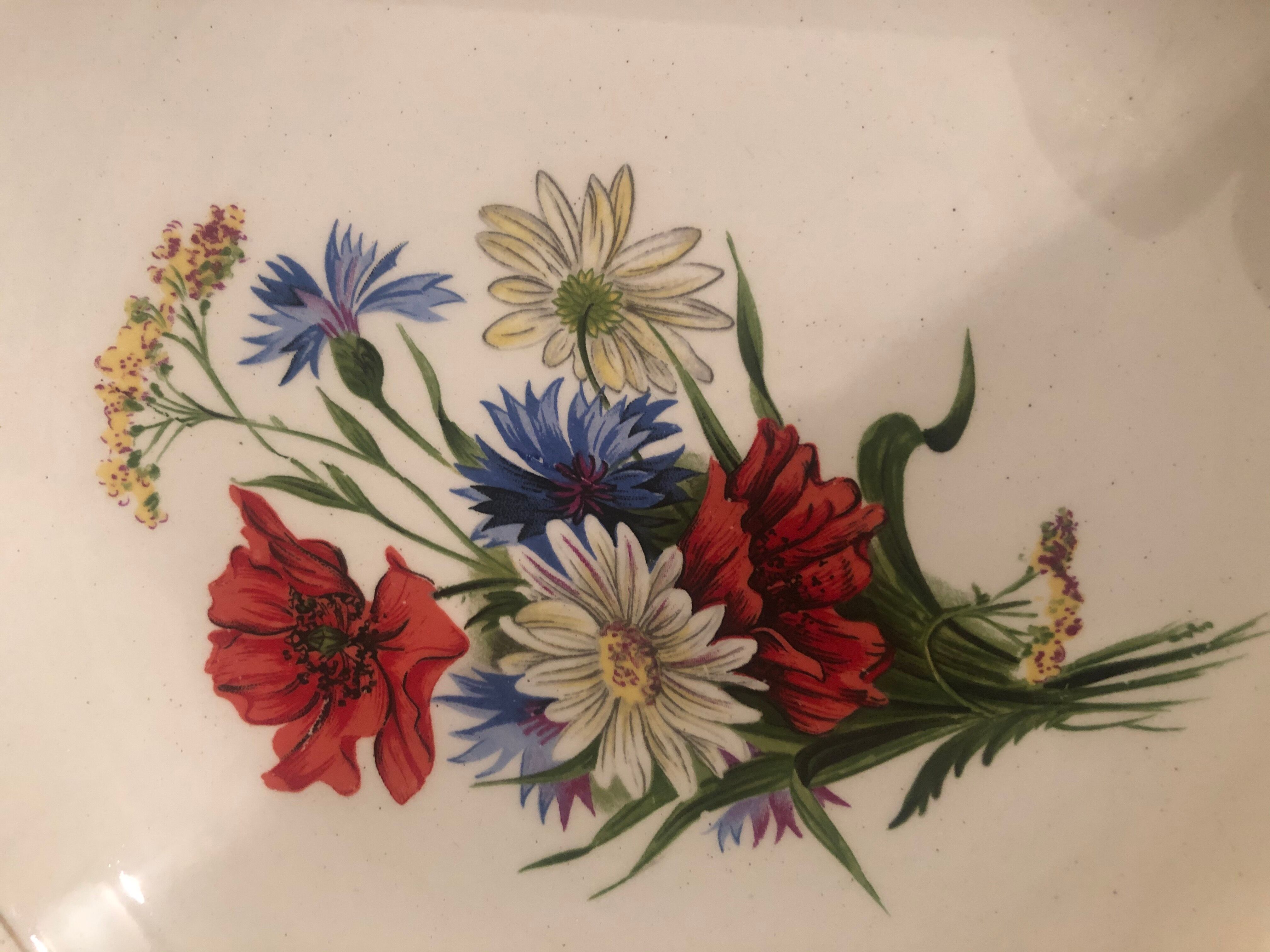 lot of 5 hollow plates Mill of wolves golden floral decoration