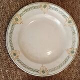 Longwy earthenware dinner service, Longpré pattern, 1895