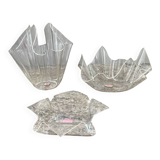 Trio of Röhm handkerchief vases from the 70s and 80s