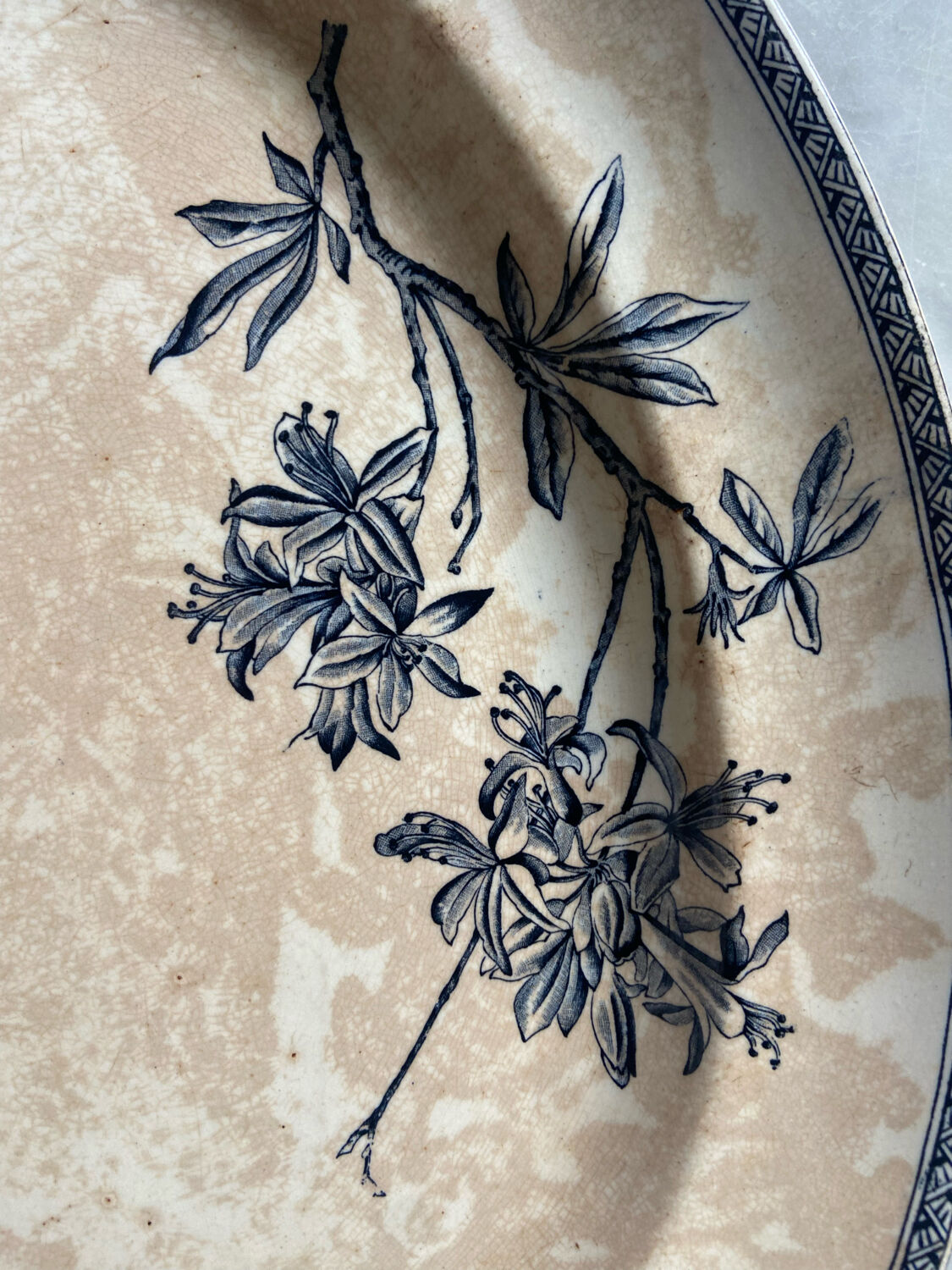 Tray ancient iron earth