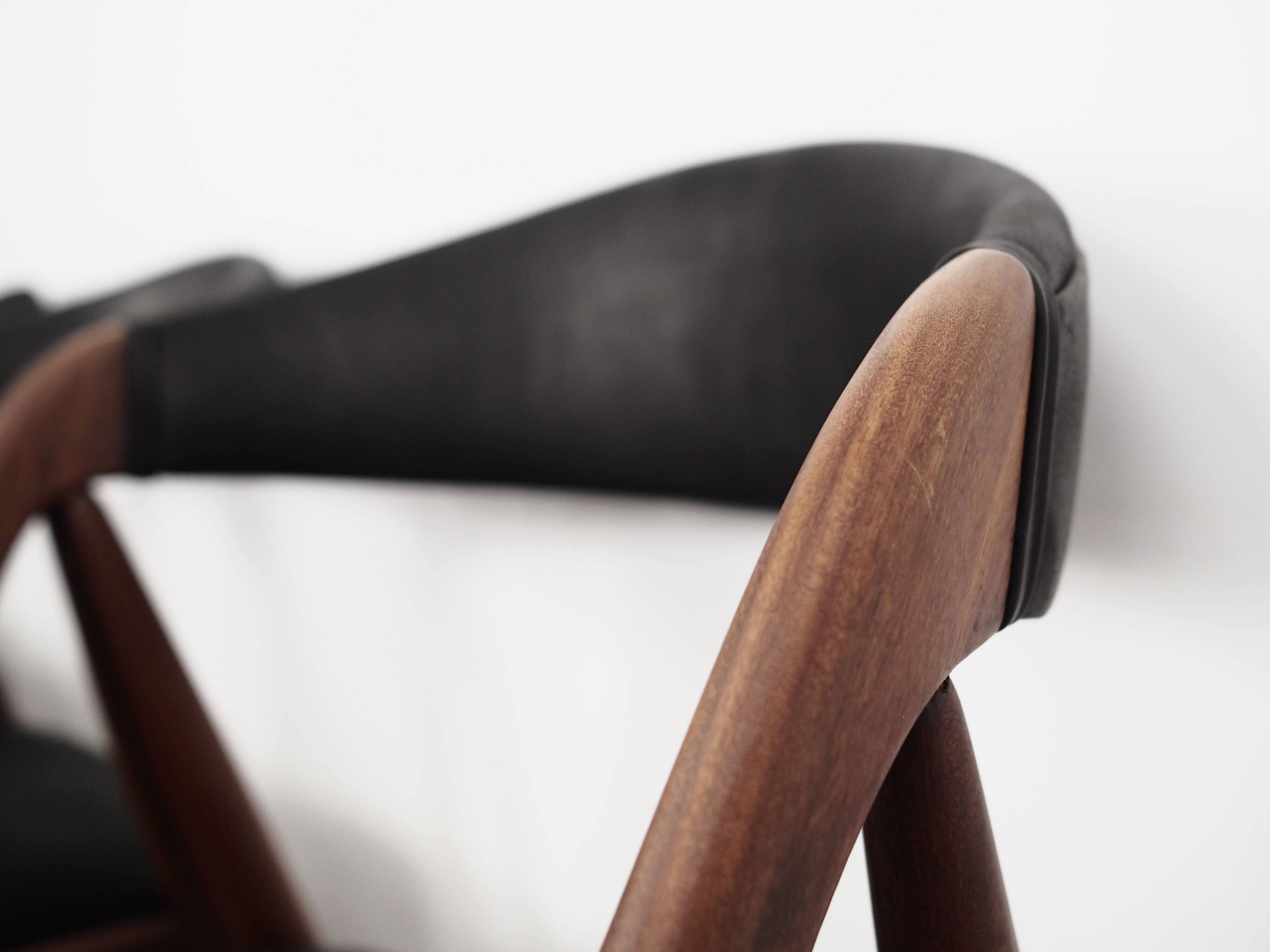 Set of four teak chairs, Danish design, 1970s, designer: Kai Kristiansen