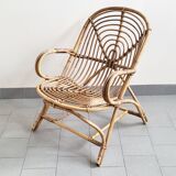 Vintage rattan armchair 1960