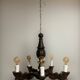 Renaissance wooden chandelier, 1800s