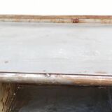 Shelf with metal lockers