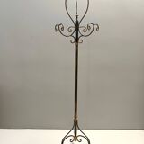 Brass Iron Hat and Coat Rack by Meazza in the Style of Piero Fornasetti, It