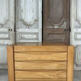 Regain style chest of drawers in elm from around 1980-90.
