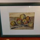 Still life with apples