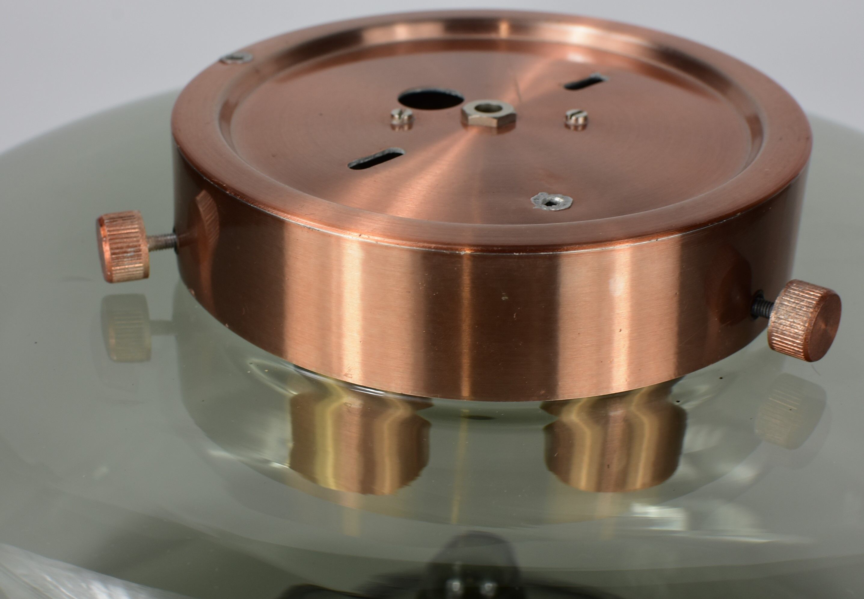 Vintage smoked ceiling lamp, raak