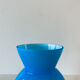 Blue glass vase
