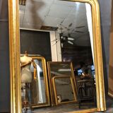 Old mirror 133x100cm gilded with gold leaf