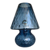 Verre bleu de style Murano avec lampe « Ballotton »