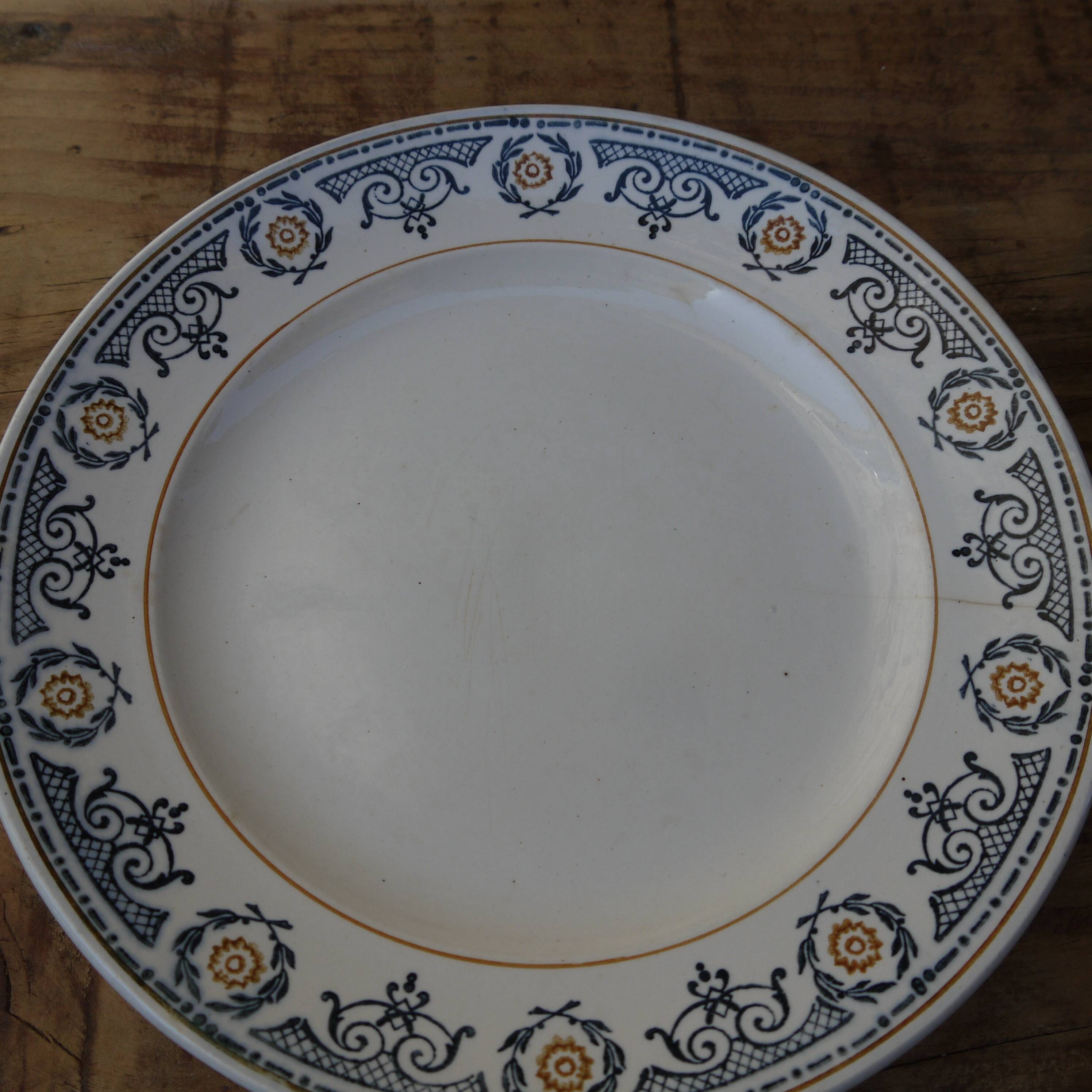 Two St Amand dessert plates