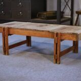 Coffee table in beech and ceramic by Roger Capron, 1960s