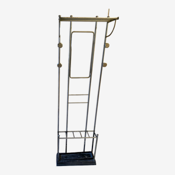 Coat rack in chromed metal