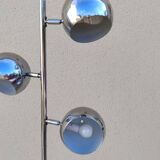 Vintage tulip-shaped space eyeball chrome floor lamp