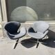 Pair of armchairs Swan armchairs by Arne Jacobsen, Fritz Hansen edition