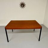 50s design wooden metal dining table or desk from Dieter Waeckerlin