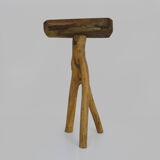 Tripod trading stool, peasant art Ariège, France (nineteenth century)