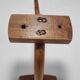 Curved wooden coat hook