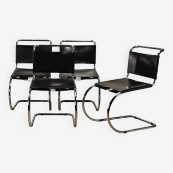 4 MR10 chairs by Mies van der Rohe