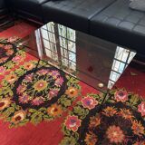 Table basse en verre fumé