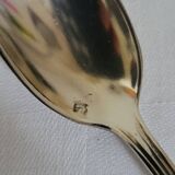Egg Cup and Small Spoon in Silver Metal