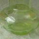 Vase boule en verre emaille email gras