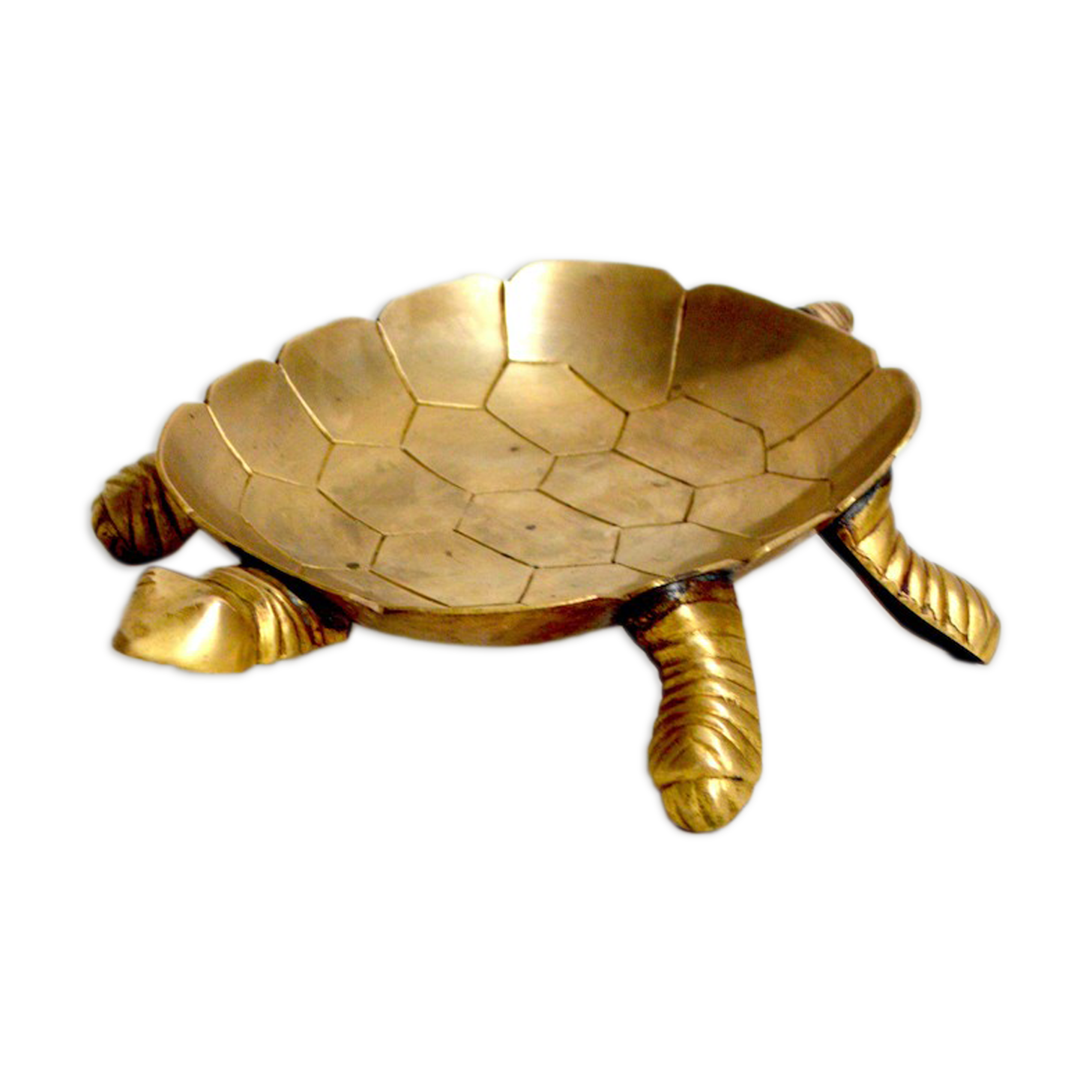 Brass turtle pocket tray