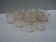 9 wine glasses, with gold trim and frosted finish – 1960s-1970s