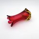 Murano Vase Organic Red Yellow 21cm 1.1kg