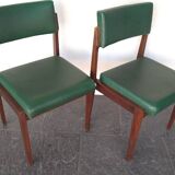 2X Scandinavian Teak Chairs (Set)