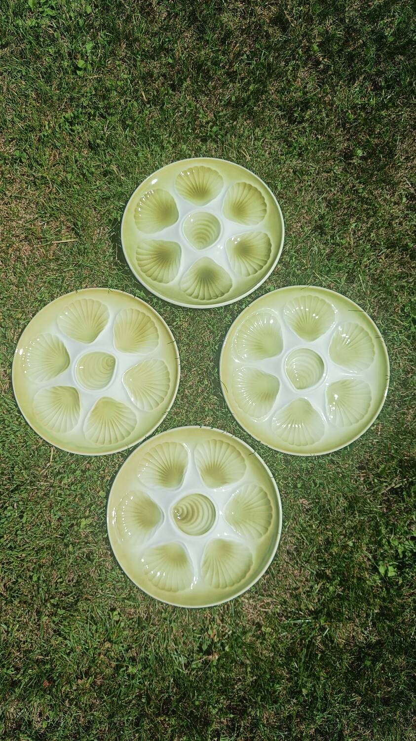 Seafood earthenware plates