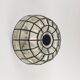 Mid-century minimalist flush mount ceiling light in glass and iron from Limburg, Germany, 1960s