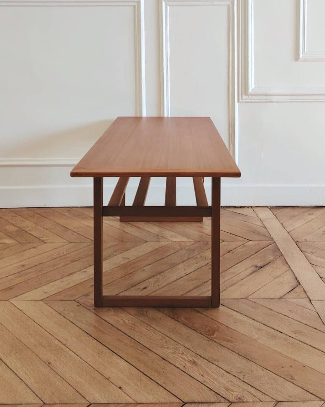 Renovated vintage coffee table, Scandinavian style, 1950s-60s.