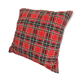 Large tartan cushion