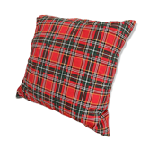 Large tartan cushion