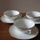 Three porcelain tea cups