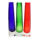 Set of 3 VEB glass vases