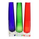 Set de 3 vases en verre VEB