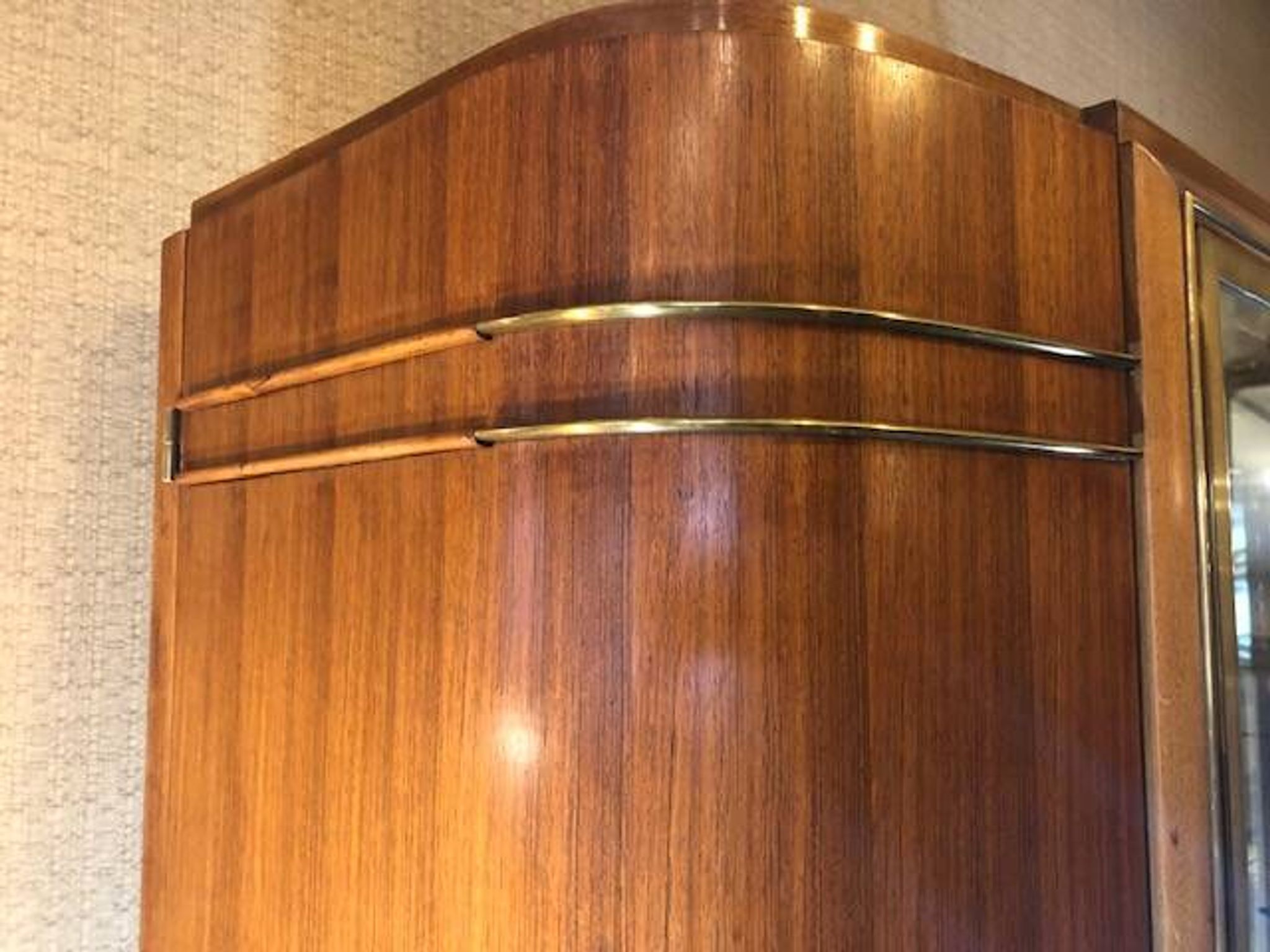 1940s silver display cabinet