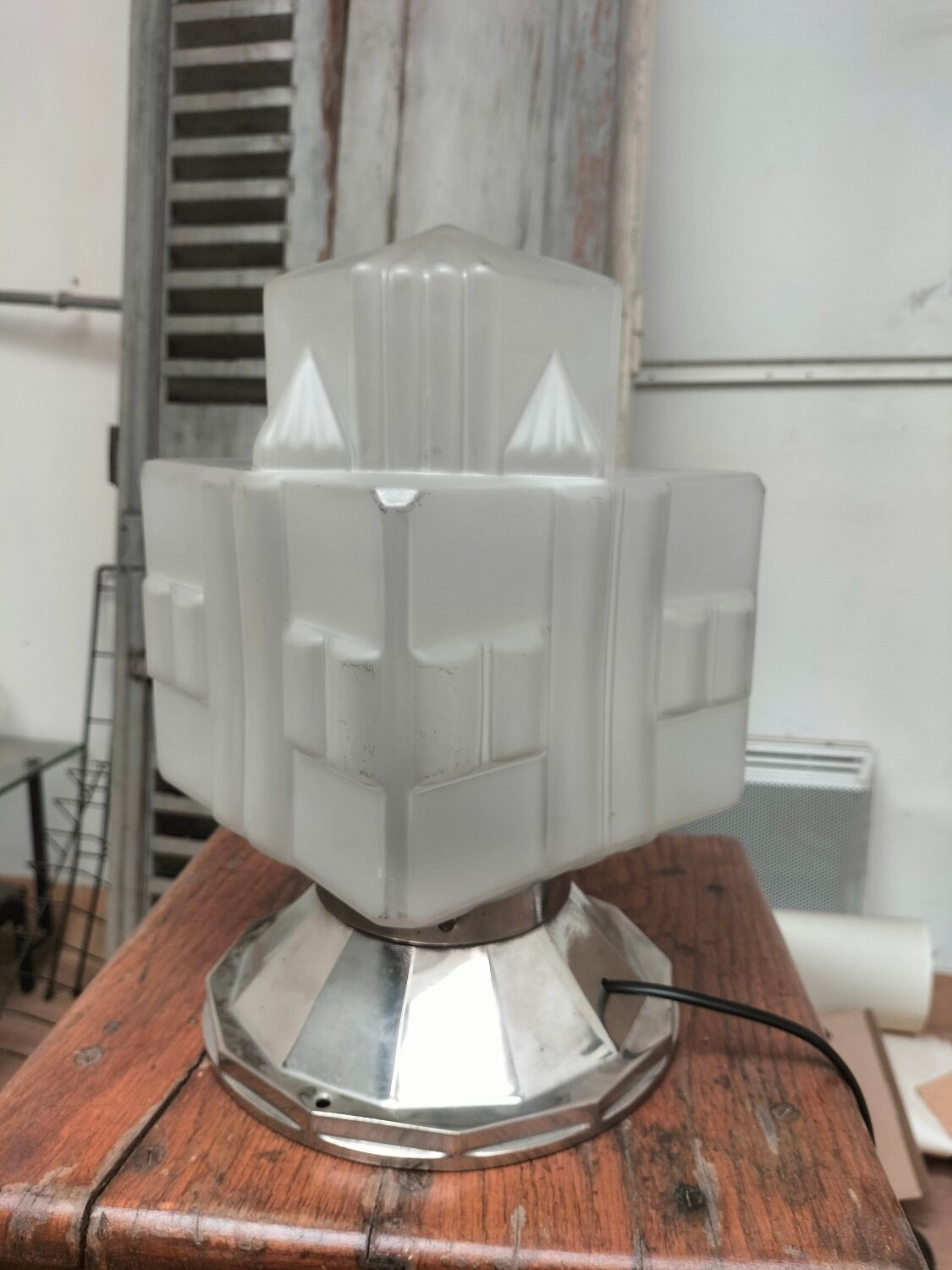 Art Deco table lamp "skyscraper"