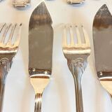 PLATIL 12 Couverts à Poisson  Métal Argenté