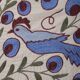 Hand knotted rug, vintage turkish rug 50x98 cm