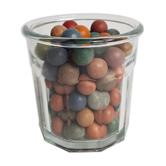 Lot de 100 billes en argile anciennes 1900
