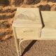 Console wood imitation rattan