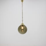 Big glass pendant from Valašské Meziříčí, 1970´s